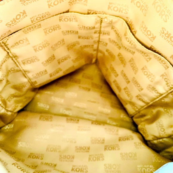 Rare! Michael Kors Hamilton Frame Out Denim Tote - Picture 13 of 15